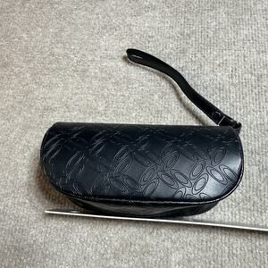 Oakley Large Soft Vault Sunglasses Case Black Zip Around Pouch Strap HDO EUC
